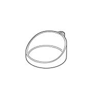 Square toilet brush holder